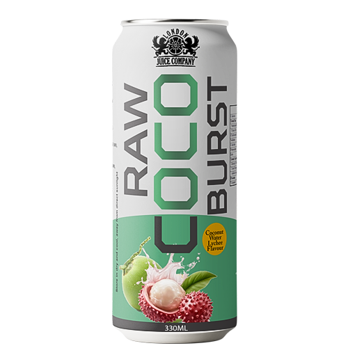 Raw Coco Burst Coconut Water with Pulp 330ml Can